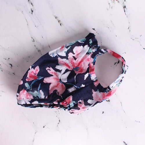 [bricbric] Flower straptop navy